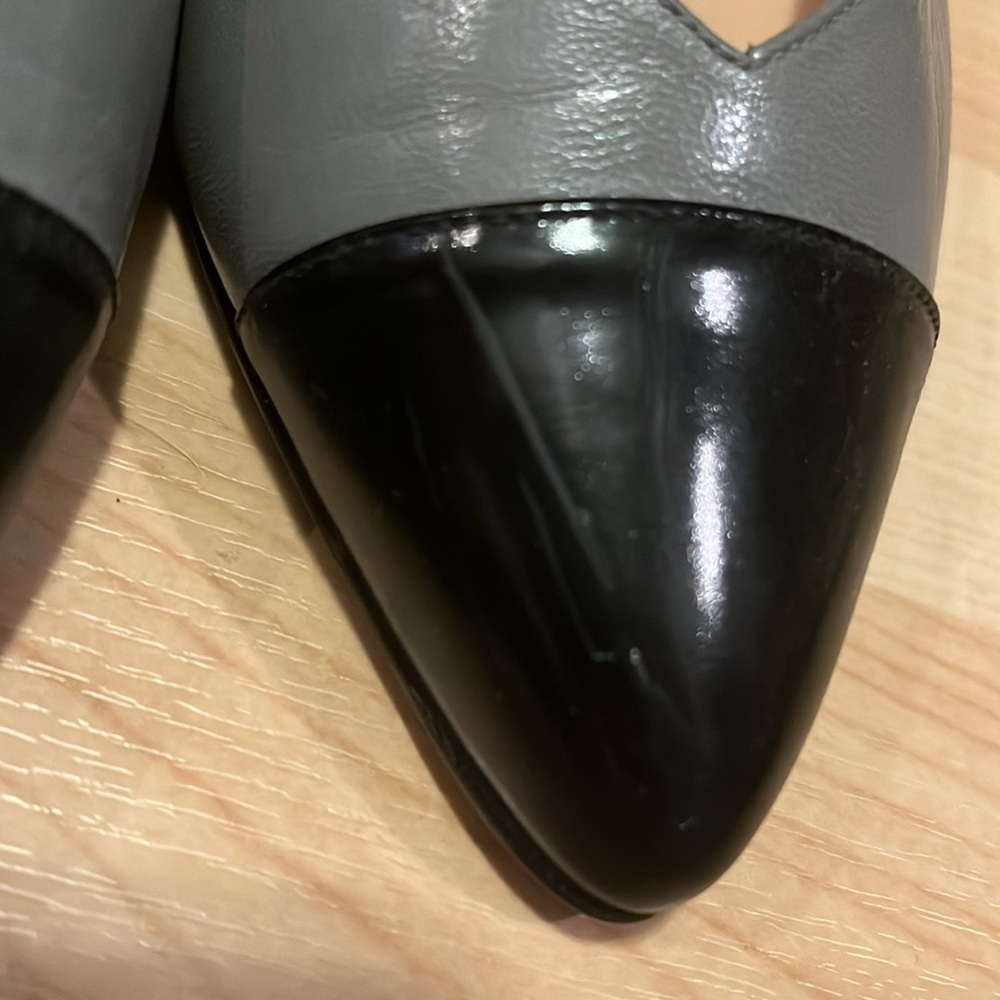 Vintage Pacesetter gray & black sling back heels 7.5‎ - Picture 5 of 13
